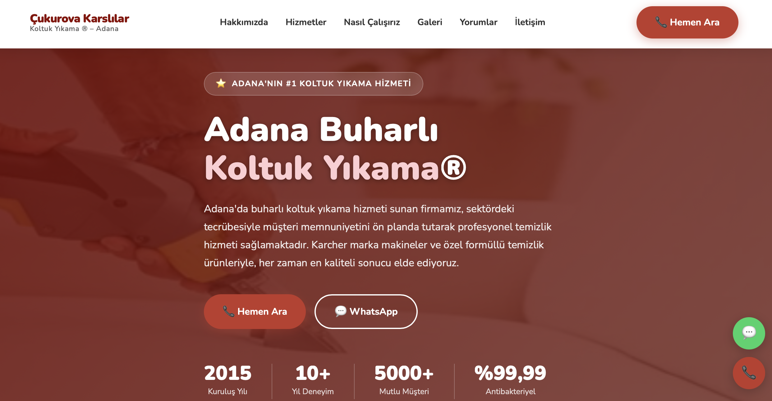 Çukurova Karslılar Koltuk Yıkama